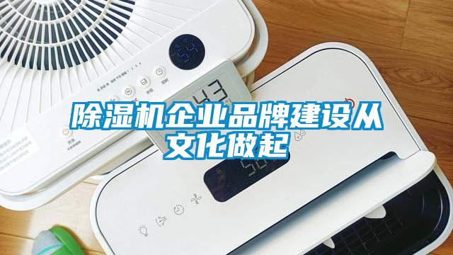 除濕機企業(yè)品牌建設(shè)從文化做起