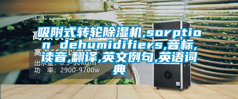 吸附式轉(zhuǎn)輪除濕機(jī),sorption dehumidifiers,音標(biāo),讀音,翻譯,英文例句,英語(yǔ)詞典