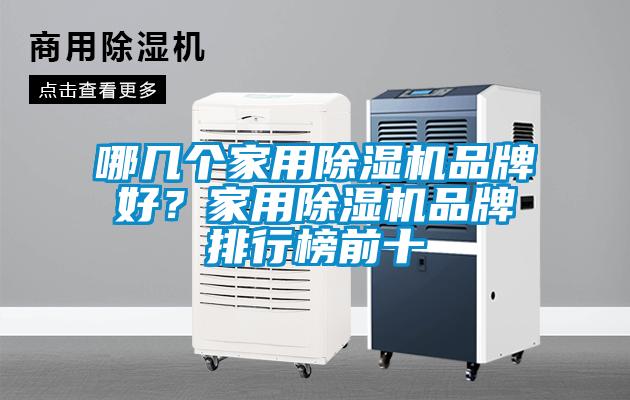 哪幾個家用除濕機品牌好？家用除濕機品牌排行榜前十